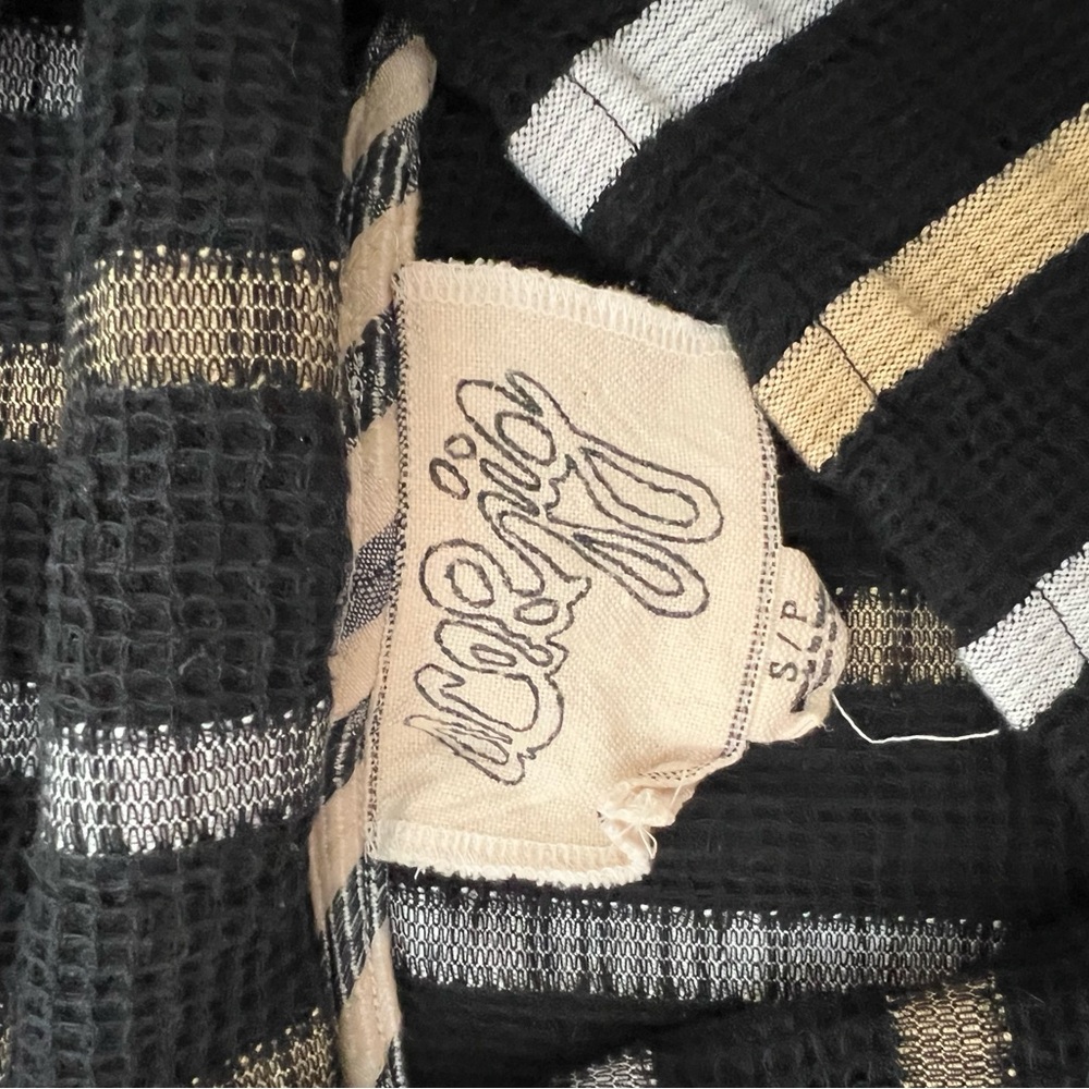 Ace and Jig Striped Black and Gold Top - Picture 5 of 6